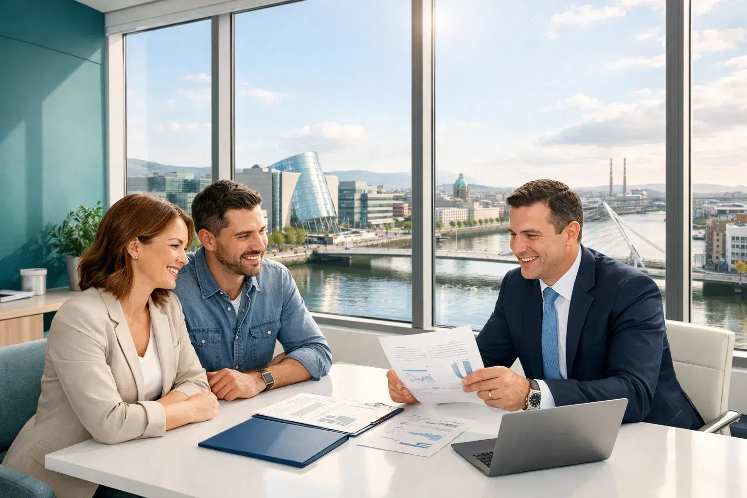 EasyToFin financial advisors meeting with clients